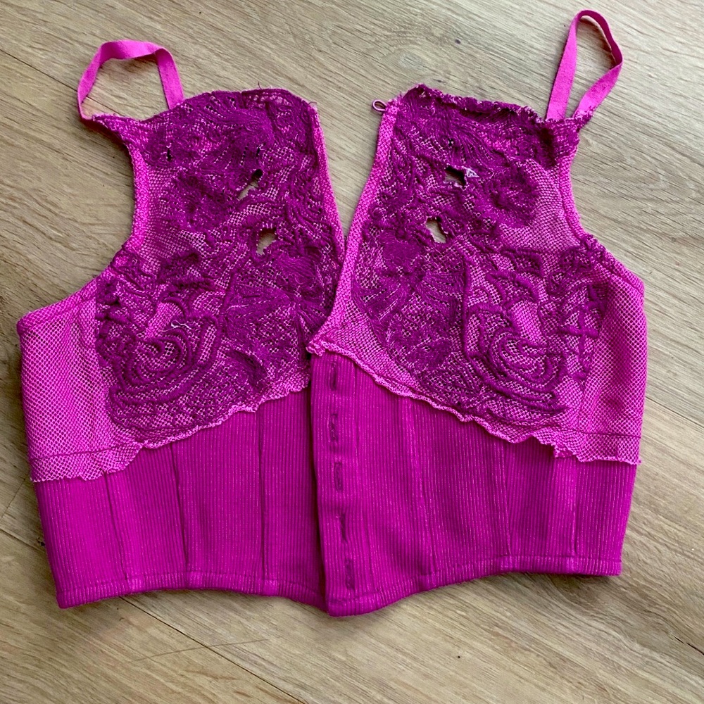 Free People corset tank